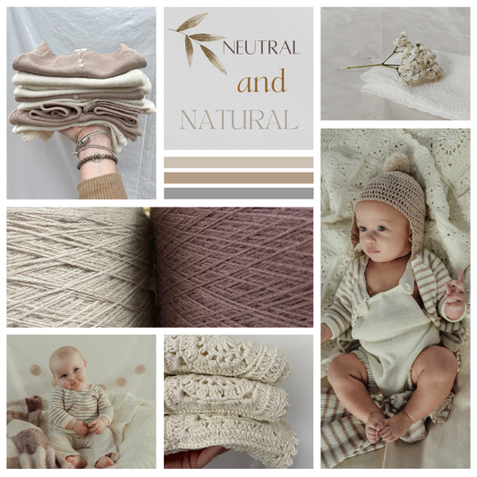 neutral and natural baby clothing