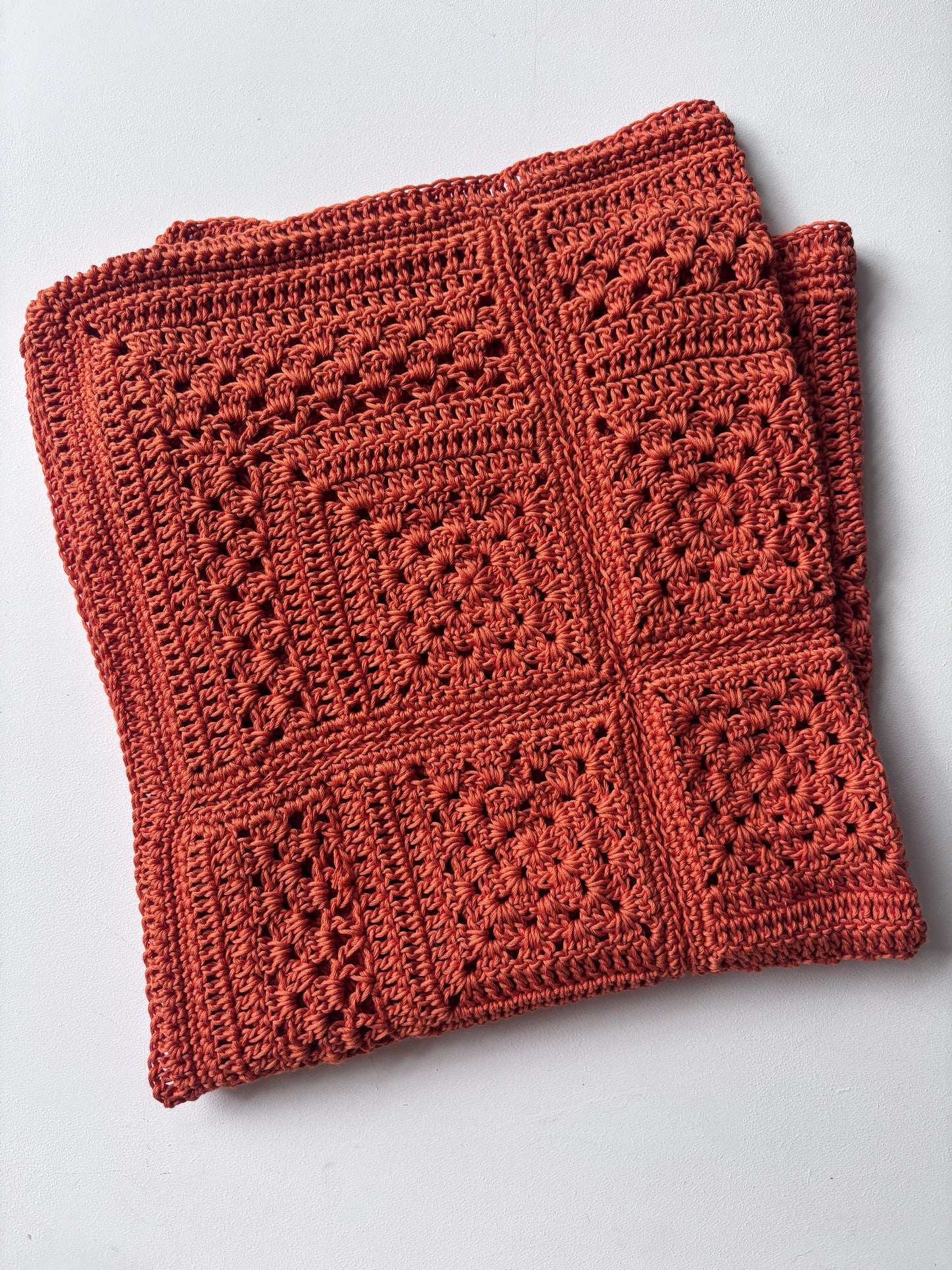 Pima cotton crochet blanet