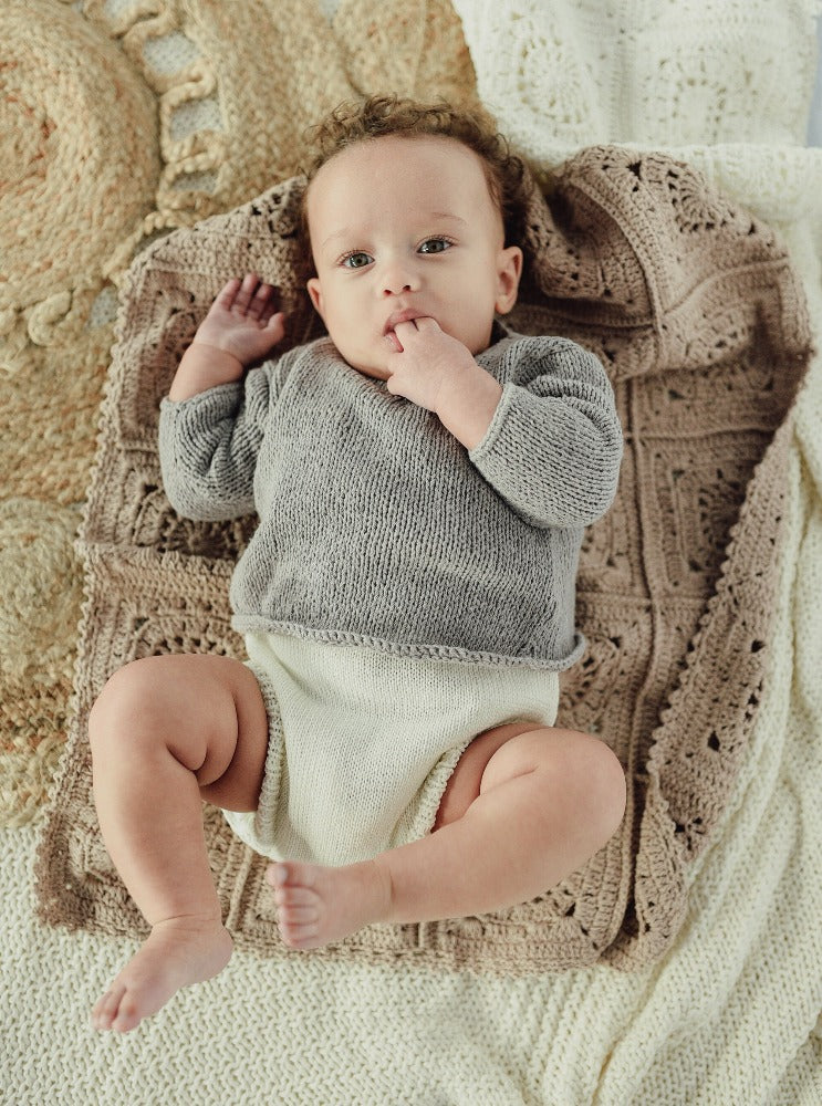 silk knit baby jumper