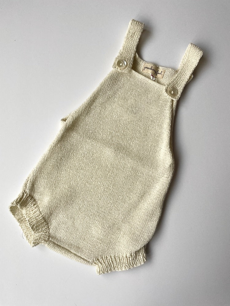 Cotton knit romper