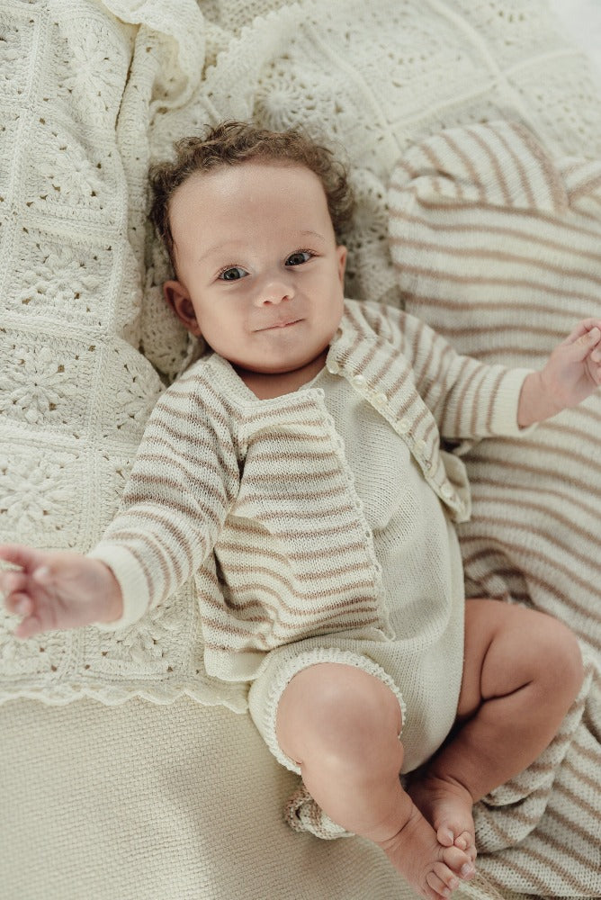 newborn cardigan white