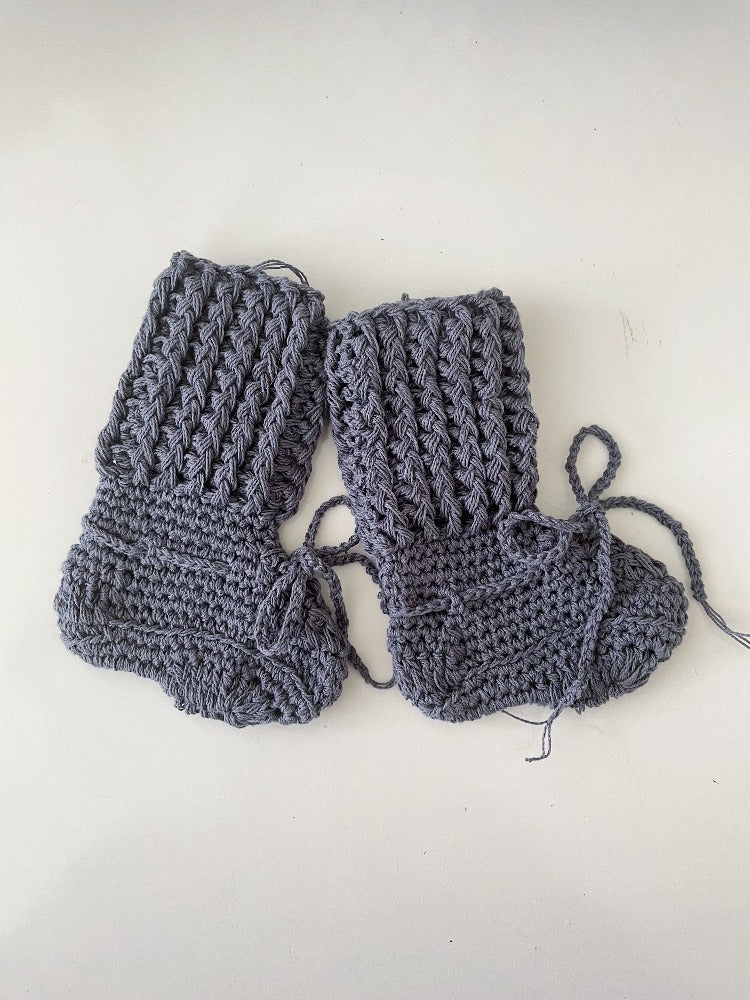 Organic cotton Tall cotton booties