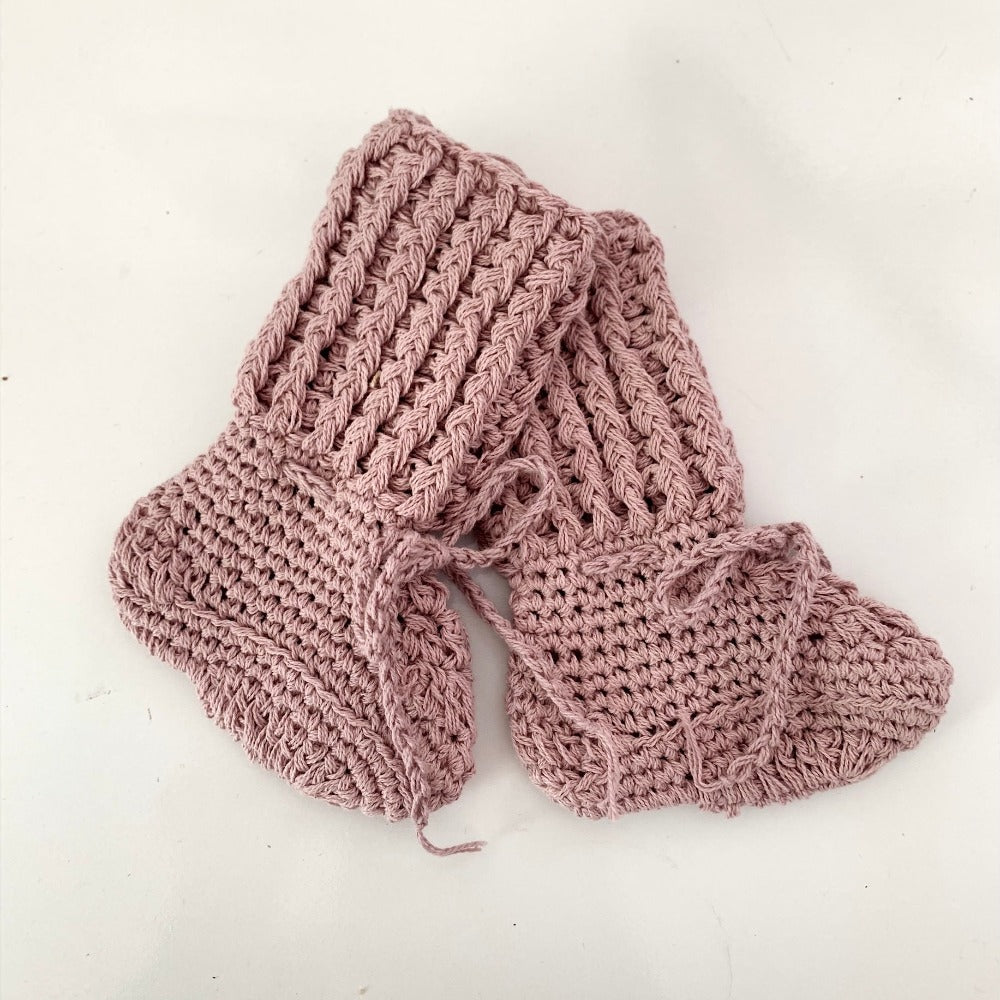 Organic cotton Tall cotton booties