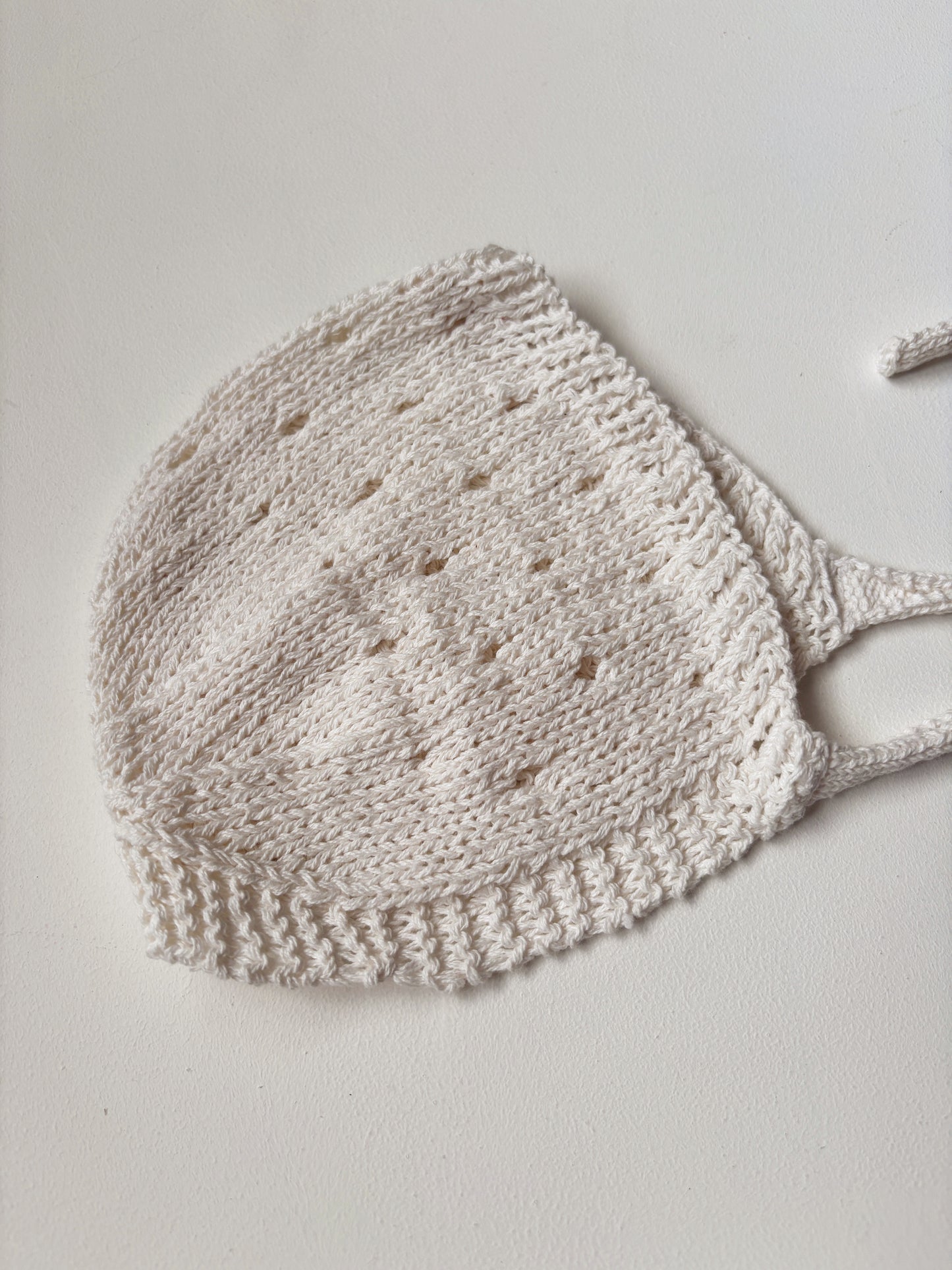 Organic cotton bonnet
