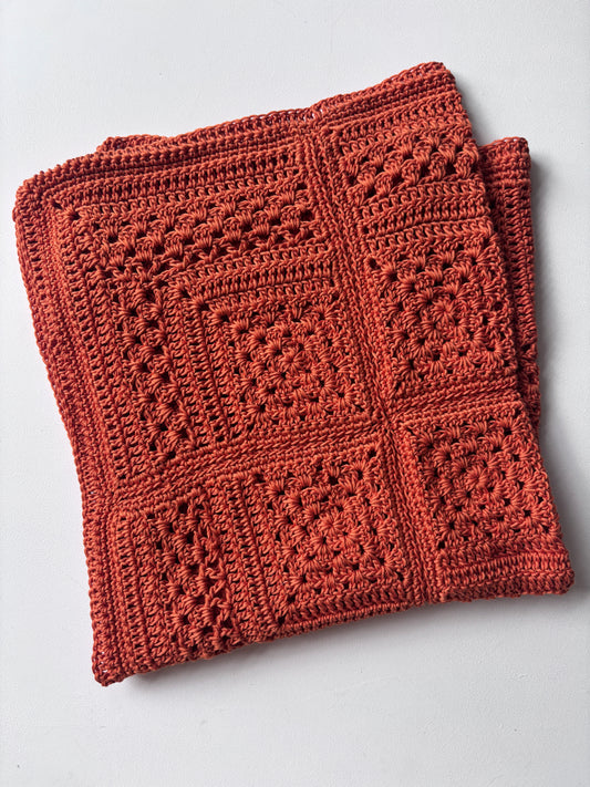 Pima cotton crochet blanet