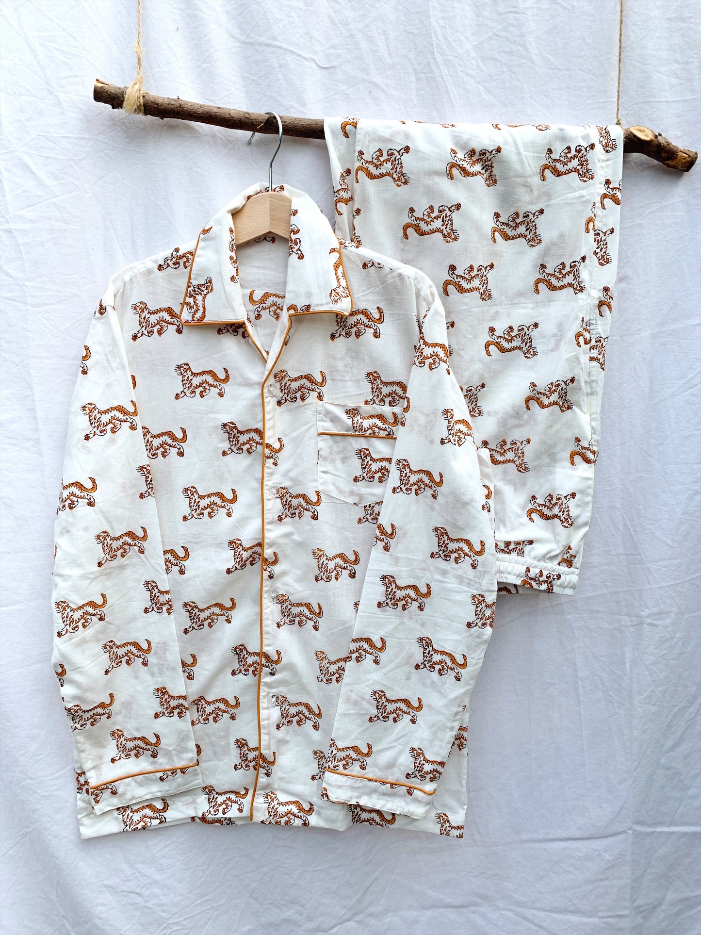 Kids block print pyjamas