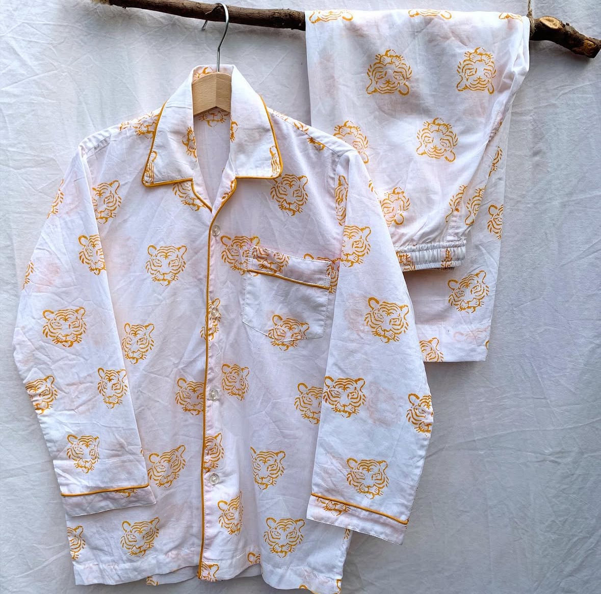 Kids block print pyjamas