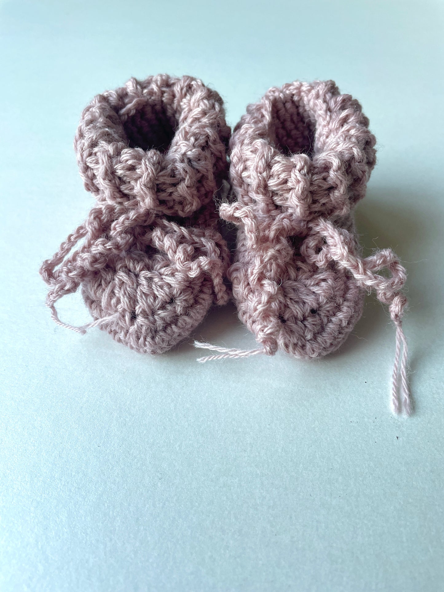 Wool baby booties