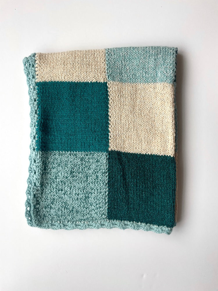 Hand Knit Wool Blanket