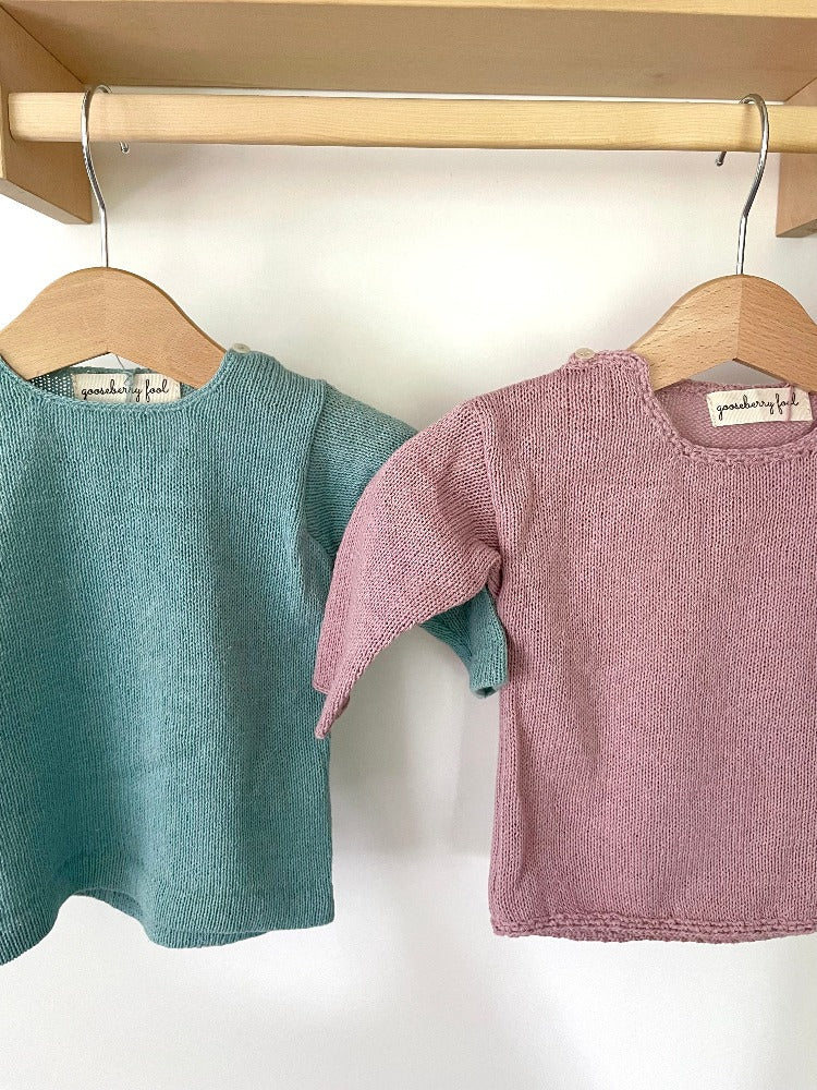 Lightweight organic cotton knit jumper