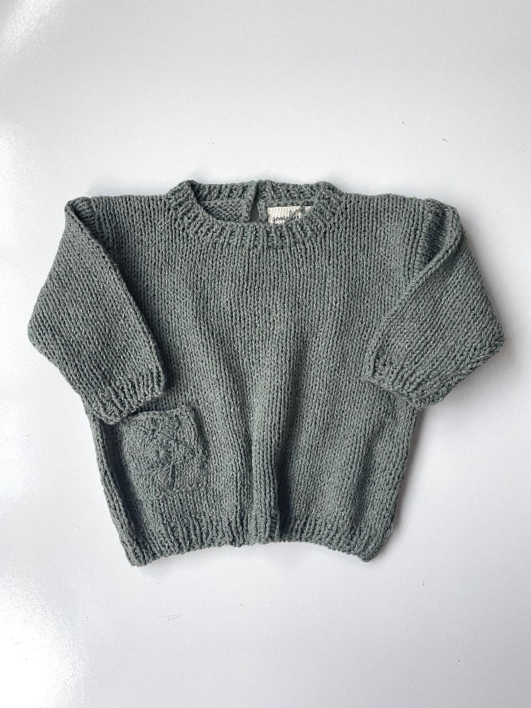 Silk pocket sweater