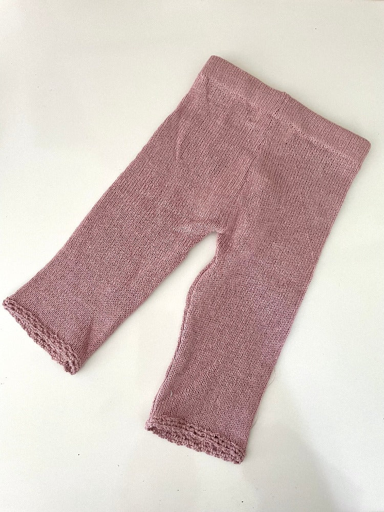 Lightweight organic cotton knit trousers